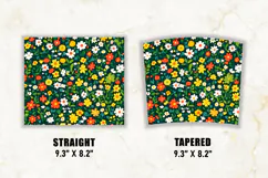 Flower Meadow Tumbler Wrap | 20 oz tumbler wrap Product Image 2