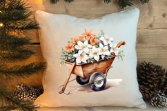 Watercolor Christmas Farm Clipart Product Image 4