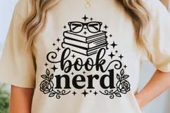 Book Nerd Svg, Book Lover Svg, Book Club Svg, Book Worm Svg. Product Image 5