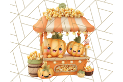 Creepy Carnival Halloween Clipart PNG with Hayride Art Product Image 4