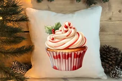 Watercolor Christmas Cakes Clipart, Christmas Clipart Product Image 4