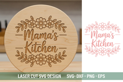 Mama's kitchen SVG - Laser Cut Design Product Image 2