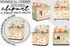 Whimsical Cherry Kitchen Clipart Product Image 1