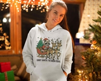 Sorta Merry Sorta Feral Png Funny Raccoon Christmas Png Product Image 2