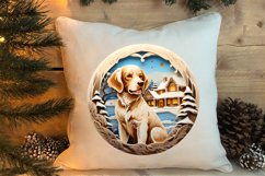 3D Christmas Dog Ornaments Engraved Bundle, 3D Dog Christmas Product Image 4