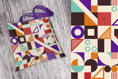 10 colorful geometric seamless vector patterns Product Image 4