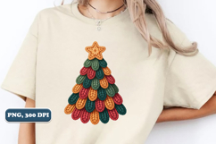 Crochet Yarn Christmas Tree PNG, Christmas tree PNG Product Image 4