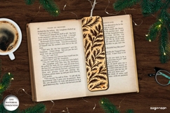 Frost Pattern Bookmark Laser CUt | Glowforge | SVG Product Image 1
