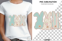 Patchwork bunnies png design for T-shirts Product Image 4