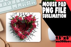 Whimsical Heart Mousepad: Burst of Love Product Image 1