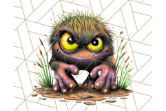 Halloween Monster Clipart PNG, Cute Spooky Characters Product Image 4