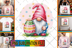 Dazzling TSHIRT Gift Ideas PNG, Easter Gnomes Product Image 1