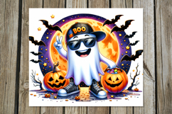 Funny ghost | Cute Halloween Skinny tumbler sublimation Product Image 4