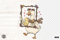 Silly Mother's Day Funny Goose - Goose Clipart Product Image 1