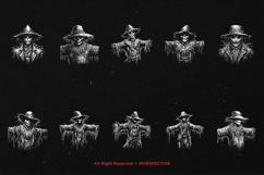 10 Bundle Dark Art Scarecrow Doll Scary Horror Evil Ghost Product Image 6