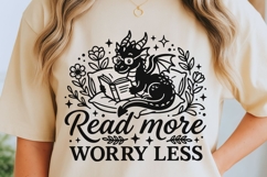 Read More Worry Less Svg, Book Lover Svg, Book Dragon Svg. Product Image 5