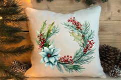 Winter Christmas Greenery Clipart, Christmas Greenery Clipar Product Image 4