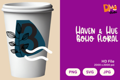 Haven &amp; Hue Boho Floral Monogram Product Image 1