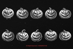 10 Bundle Dark Art Pumpkin Halloween Spooky Scary Horror Product Image 6