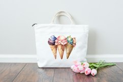 Watercolor Ice Cream Sublimation Bundle PNG Product Image 4