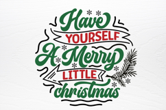 Christmas Round Ornaments Sign SVG Product Image 4