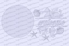 Beach House Welcome Sign SVG | Nautical Door Hanger SVG Product Image 2