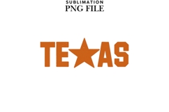 Texas state png design for T-shirts Product Image 1