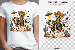 UFO cowgirl png design for T-shirts Product Image 4