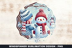 Christmas Wind Spinner Sublimation Design Product Image 1