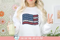 American Girl SVG | 4th of July Celebration Art Product Image 4
