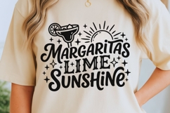 Margaritas Lime Sunshine Svg, Summer Drink Svg, Sunshine Svg Product Image 5