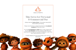Cute Halloween Cliparts Bundle Product Image 4
