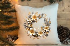 Gold Christmas Watercolor Clipart Sublimation, Christmas PNG Product Image 4