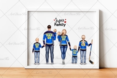 Hockey Family clipart: &quot;HOCKEY CLIPART&quot; Hockey jerseys PNG Product Image 3