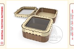 Box Organizer v27 - laser cut file - Glowforge ready SVG Product Image 4