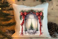 Christmas Window Sublimation Clipart, Christmas Window Product Image 4