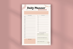 Boho Daily Planner Template for Canva Editable Undated Digit Product Image 4