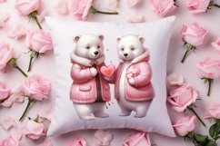 Valentines Day Bear Sublimation Clipart, Valentines Day PNG Product Image 4