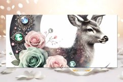 Moon, flowers &amp; Deers | Sublimation Mug design bundle, PNG Product Image 4