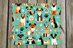 Modern Cats & dogs | 8 skinny tumbler Sublimation designs Product Image 4