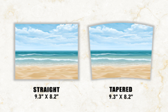 Beach Tumbler Wrap | 20 oz tumbler wrap Product Image 2