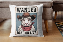 Wild West Whiskers Wanted Animal Poster PNG Pack Product Image 4