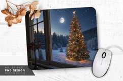 Winter Wonderland Through the Window Mouse Pad PNG Design Product Image 1