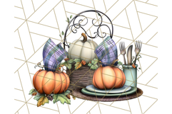 Fall Market Stall Clipart PNG, Rustic Autumn Clip Art Product Image 4