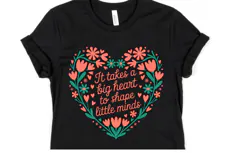 It takes a Big Heart to shape little minds svg | Shirt Svg Product Image 1