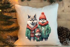 Christmas Family Animals Clipart, Christmas Family Product Image 4