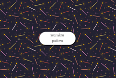 Magic Sparkles Seamless Pattern Cute Star Confetti Backgroun Product Image 1