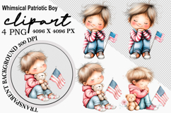 Watercolor 4th Of July Clipart png Watercolor png Product Image 1