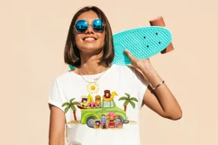A family of beach gnomes on a truck Product Image 4