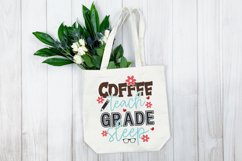 Coffee teach grade sleep SVG Product Image 4